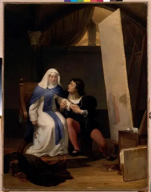 Filippo Lippi e Lucrezia Buti - Paul Delaroche