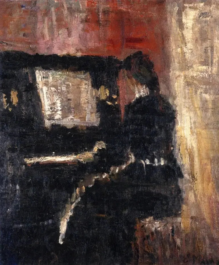 Ragazza al pianoforte - Edvard Munch