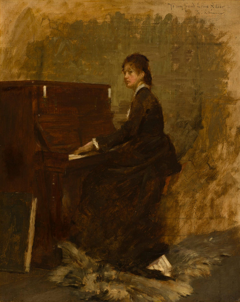 Ragazza al pianoforte - Theodore Robinson