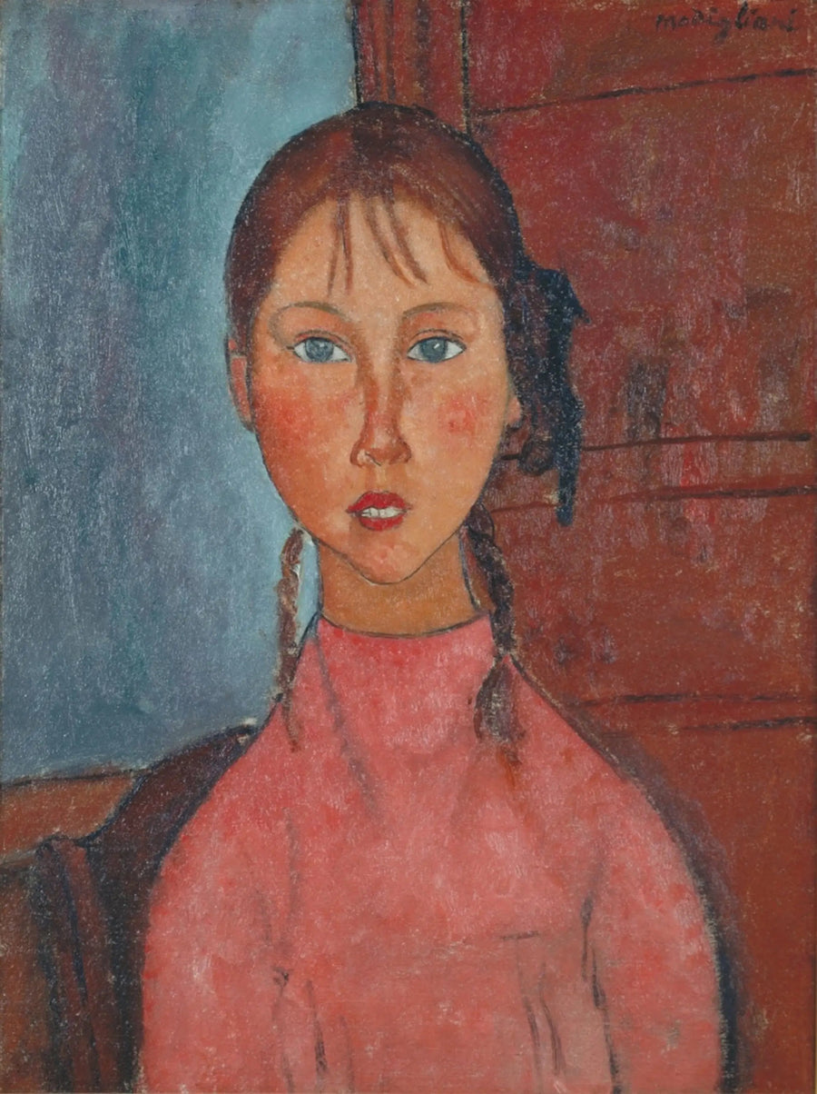 Ragazza con trecce - Amedeo Modigliani