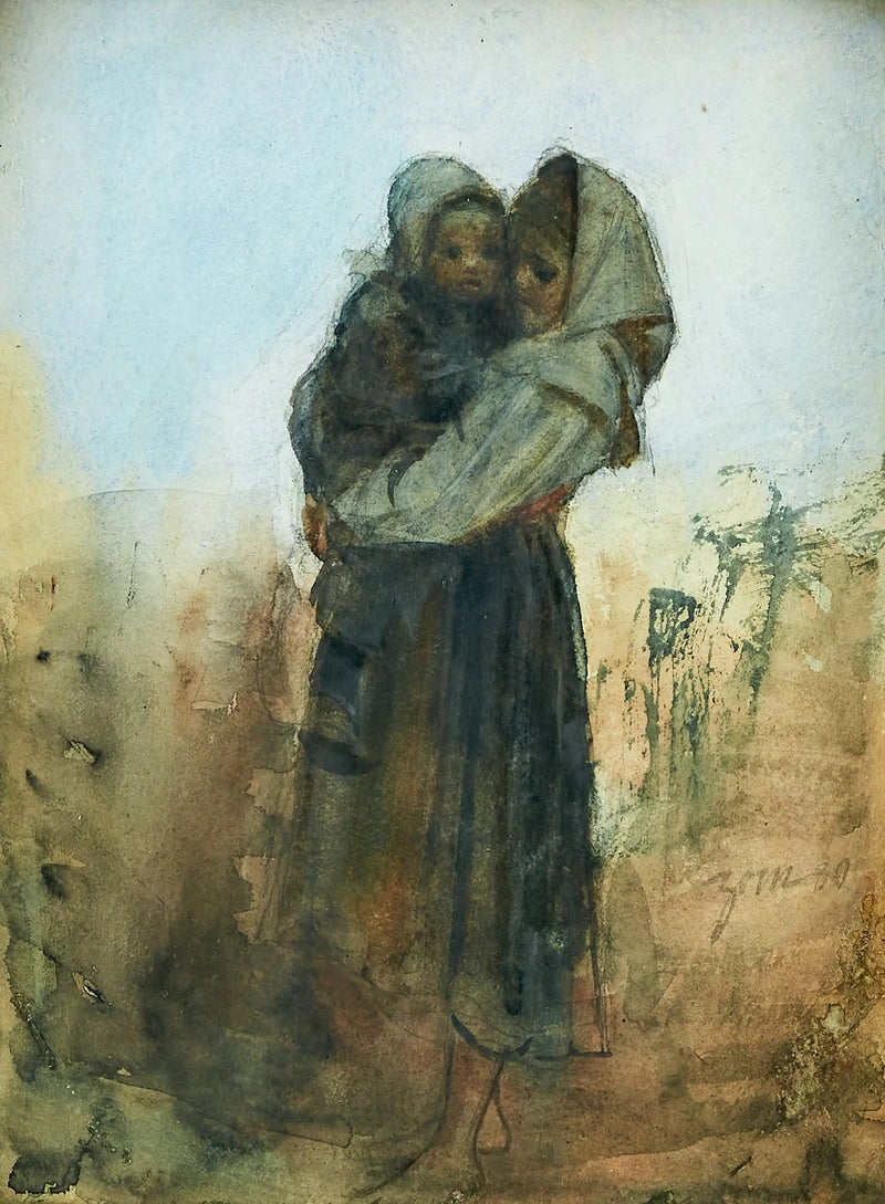Ragazza con bambino - Anders Zorn
