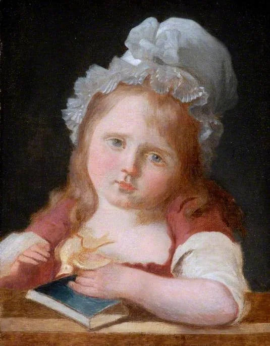 Ragazza con un canarino morto - Jean-Baptiste Greuze