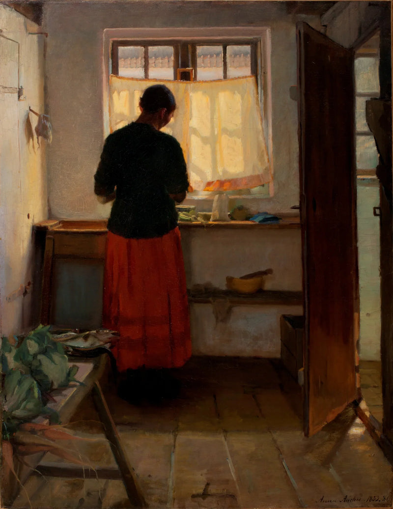 Ragazza in cucina - Anna Ancher