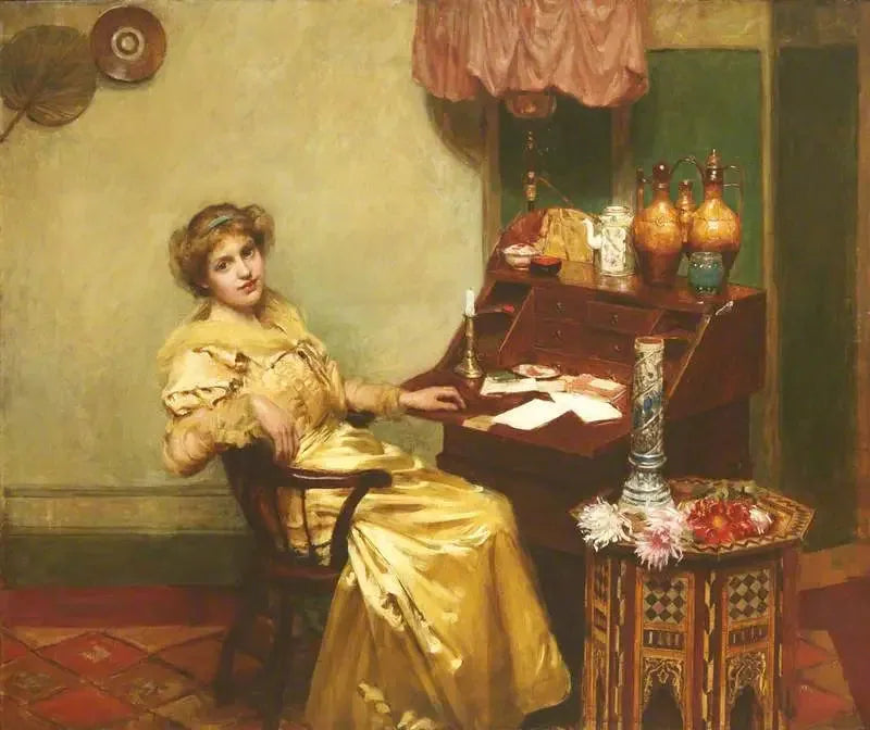 Ragazza in un ufficio - William Merritt Chase