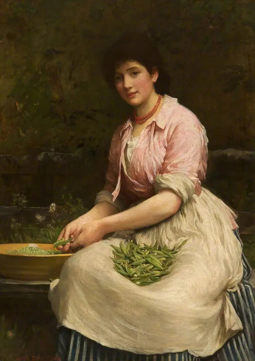 Fille écossant des pois - Luke Fildes
