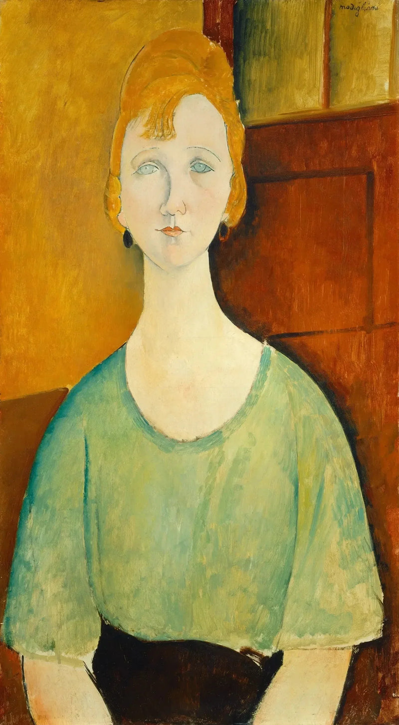 Ragazza in camicetta verde - Amedeo Modigliani