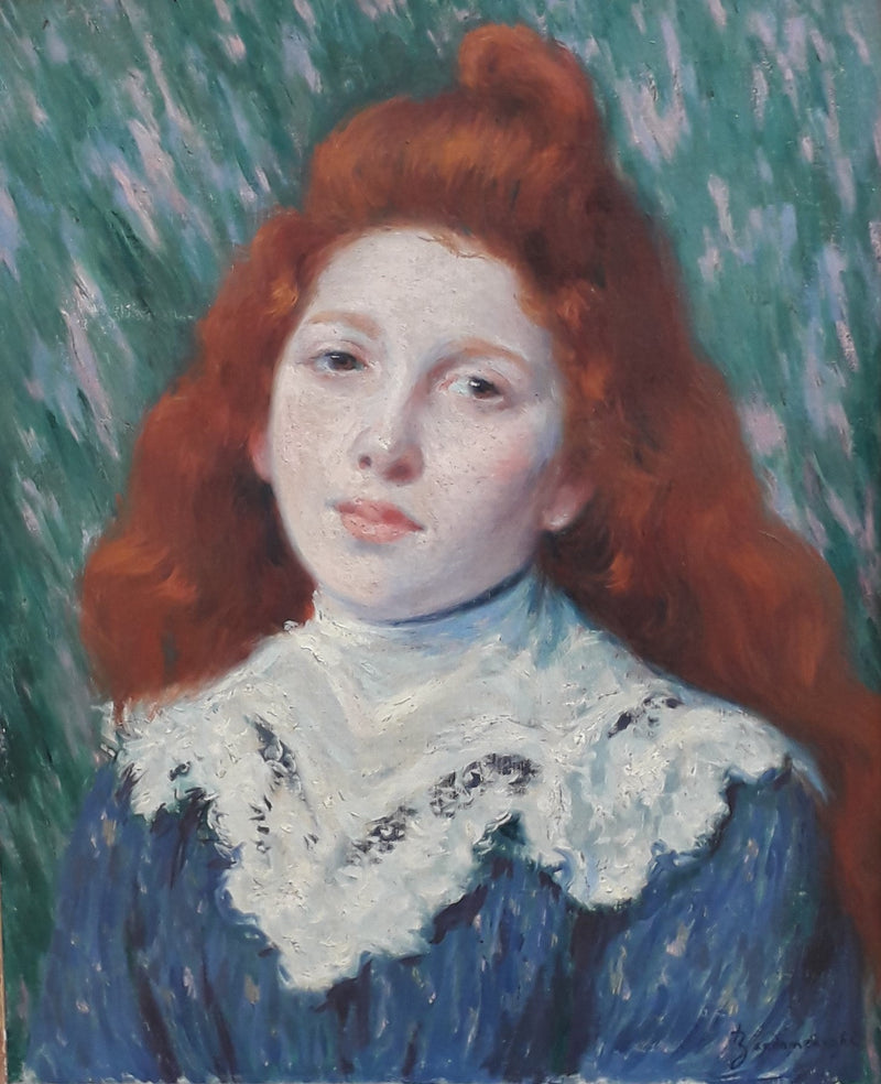 ragazza in camicia bianca - Federico Zandomeneghi