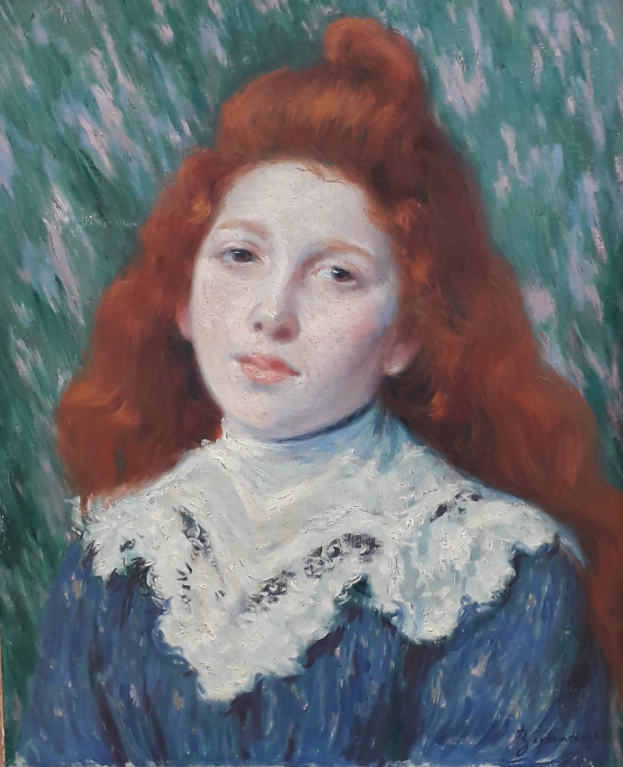 ragazza in camicia bianca - Federico Zandomeneghi