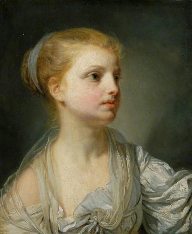 Ragazza in abito bianco - Jean-Baptiste Greuze