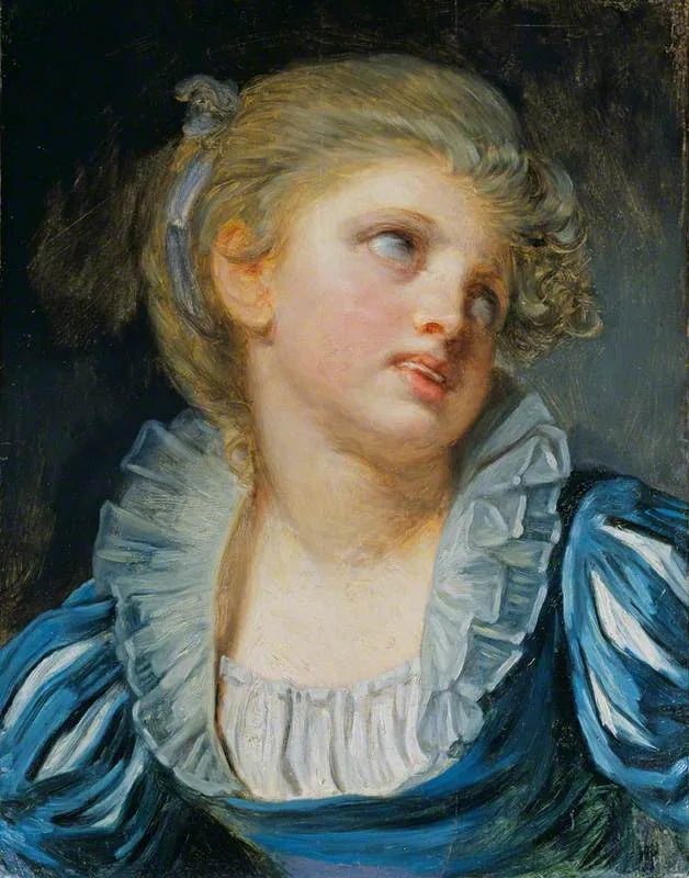 Ragazza in abito blu - Jean-Baptiste Greuze