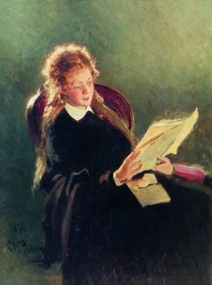 Ragazza che legge - Ilya Repin