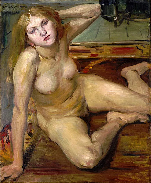 Ragazza nuda su un tappeto - Lovis Corinth