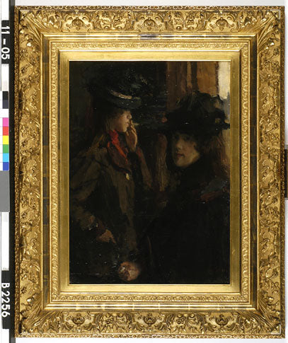 Ragazze che fumano sigarette - Isaac Israel