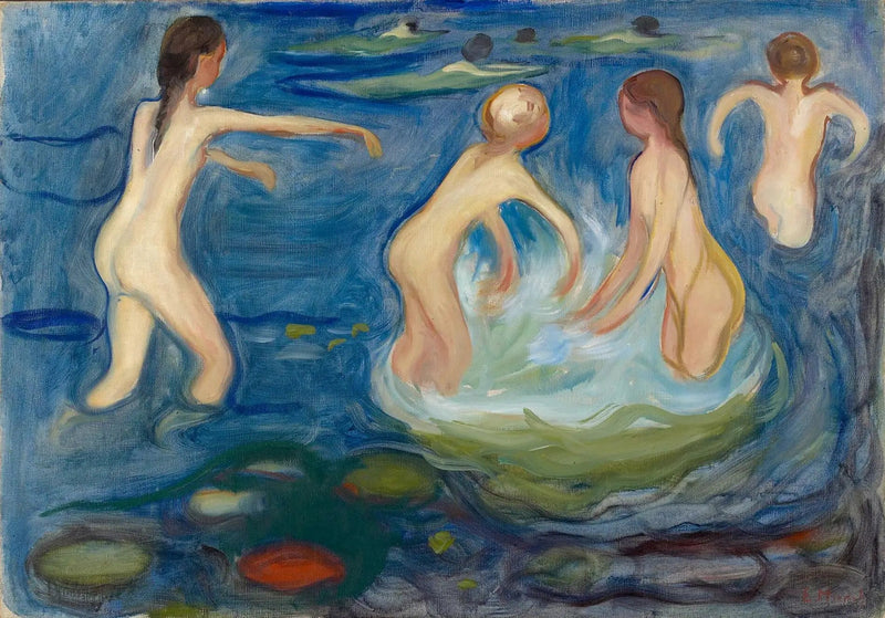Ragazze che si fanno il bagno - Edvard Munch