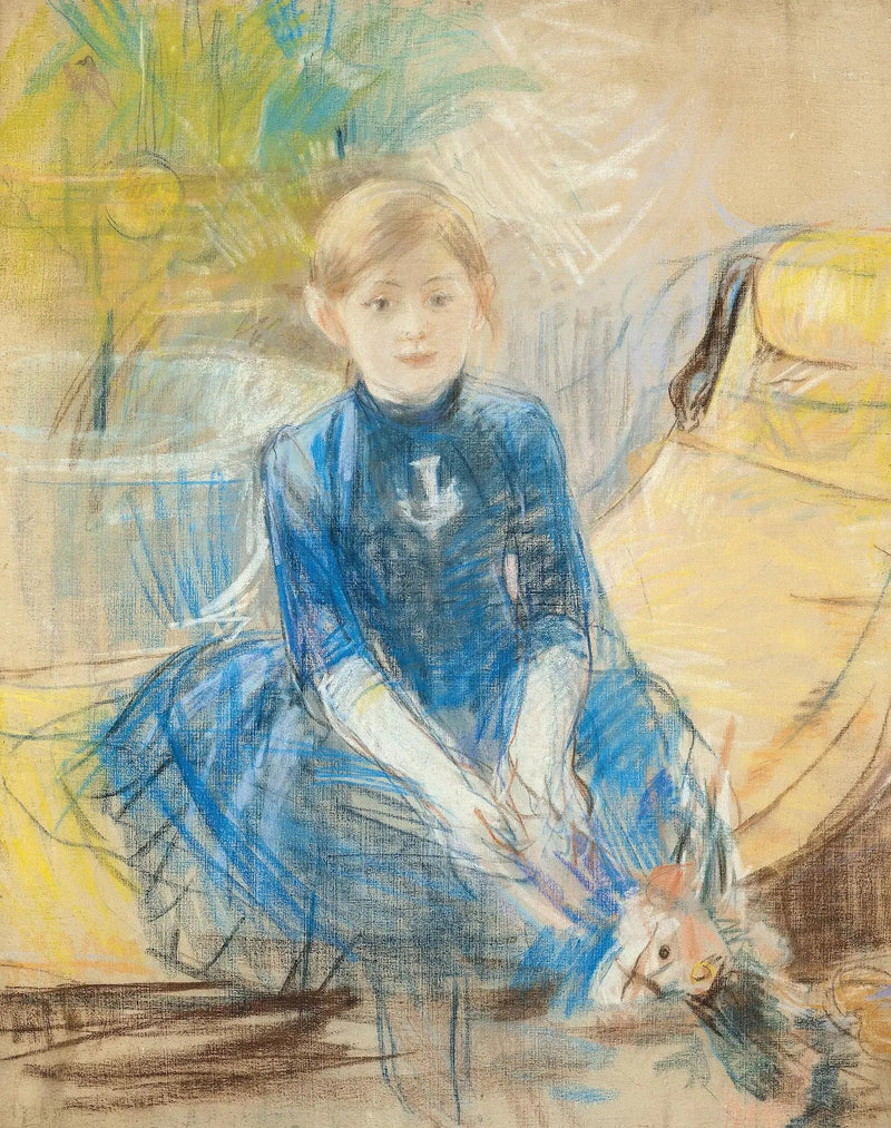 Ragazza con maglione blu - Berthe Morisot