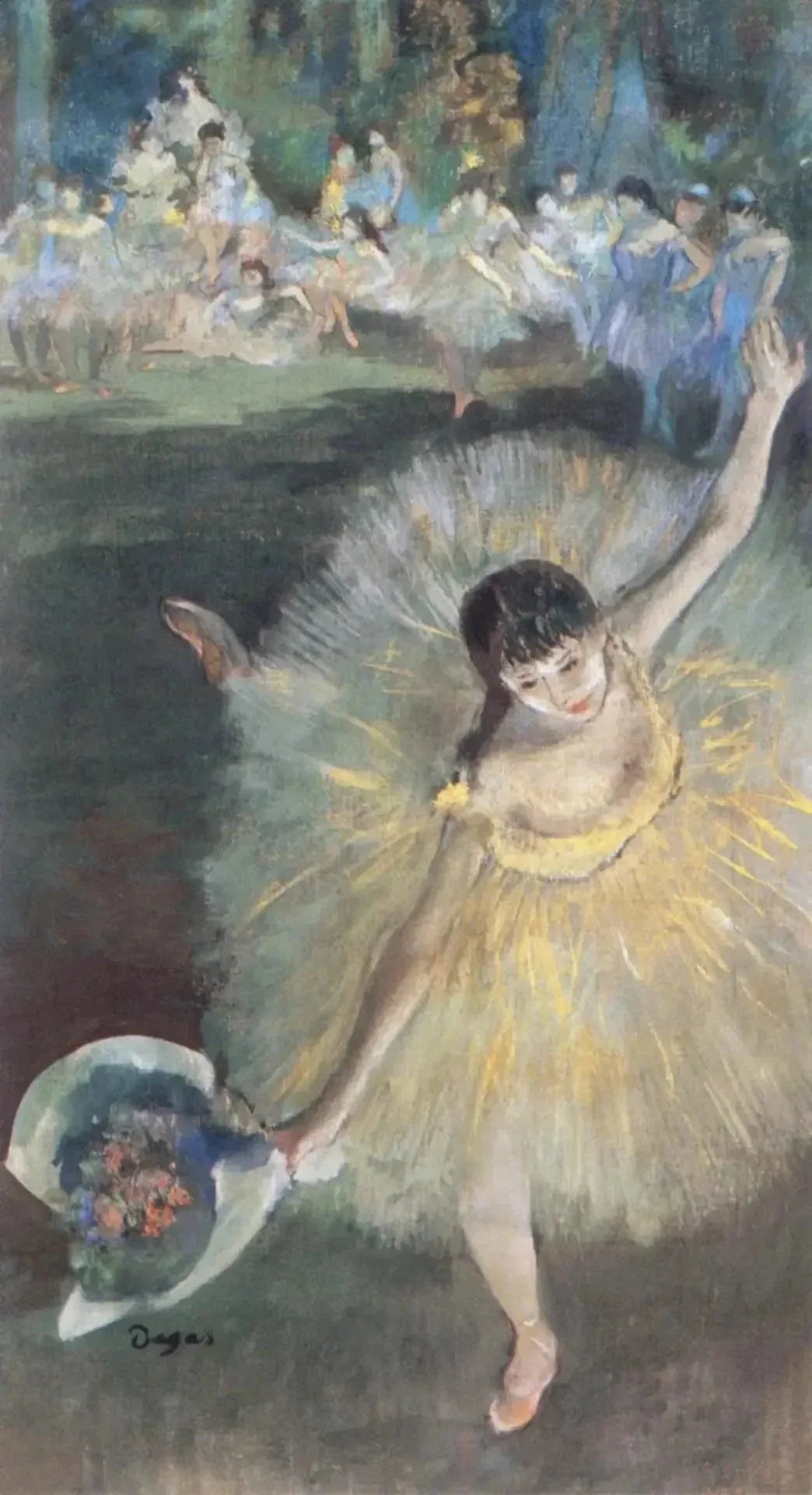 Fin d’arabesque 1876–1877 par Edgar Degas – reproduction peinture à l’huile sur toile