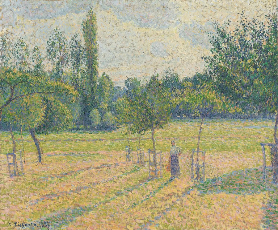 Fine del pomeriggio nel nostro prato - Camille Pissarro