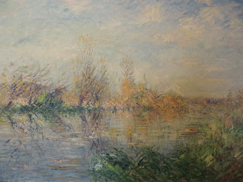 Fine autunno, fiume Eure a Vaudreuil - Gustave Loiseau