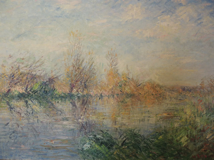 Fine autunno, fiume Eure a Vaudreuil - Gustave Loiseau