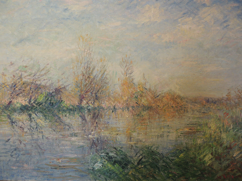 Fine autunno, fiume Eure a Vaudreuil - Gustave Loiseau
