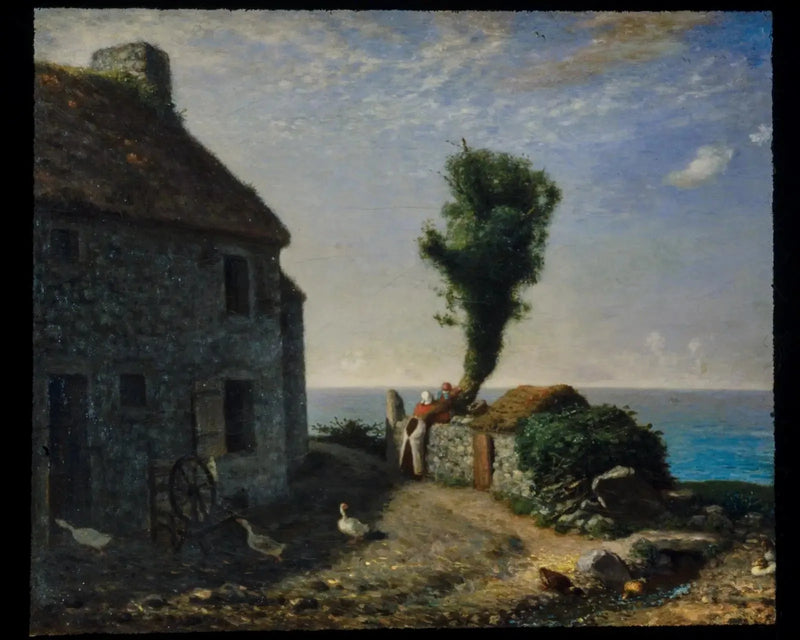 Fine del villaggio di Gruchy - Jean-François Millet