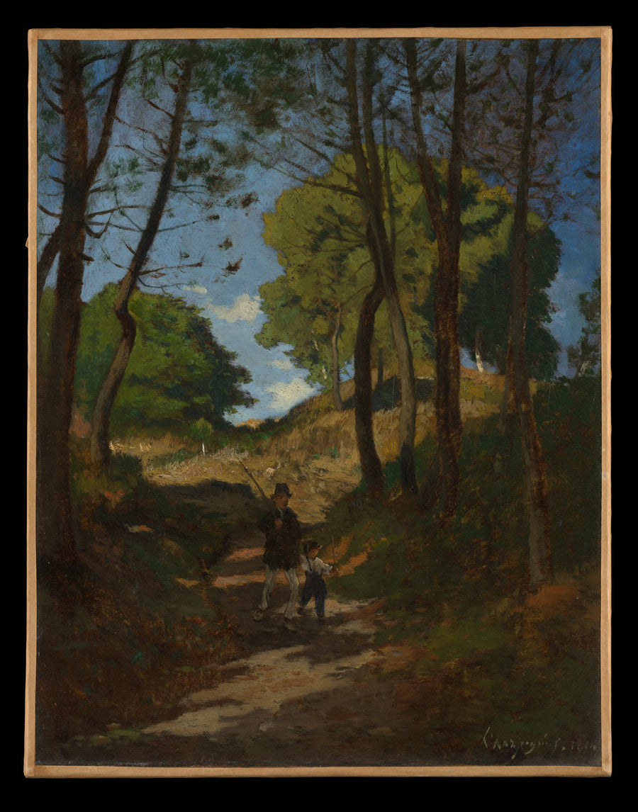 Fir Trees in Les Trembleaux, near Marlotte (Sapins aux Trembleaux à Marlotte) - Henri-Joseph Harpignies