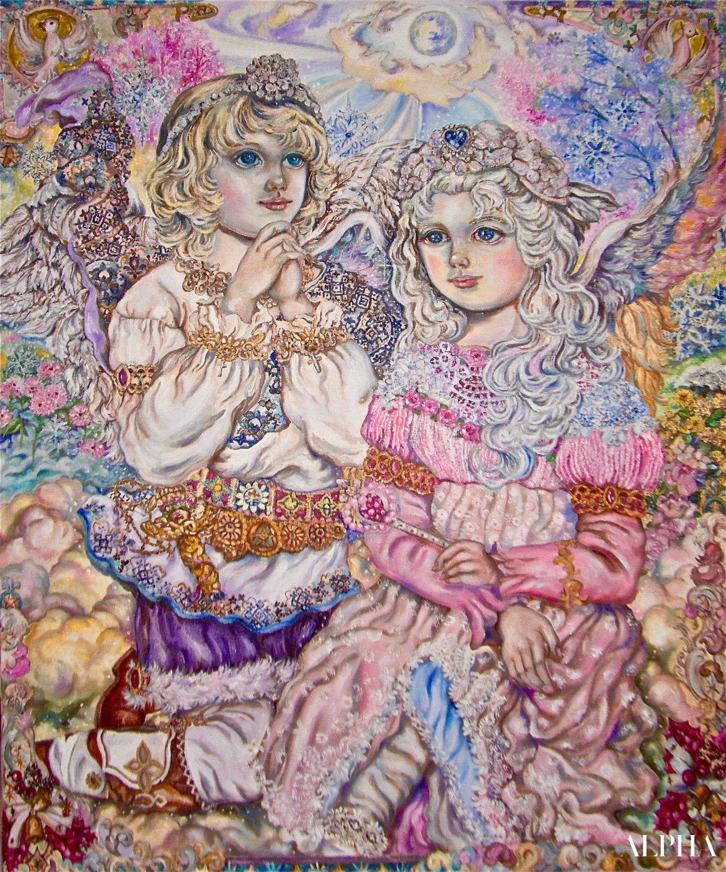 Flashing angel - Yumi Sugai Reproductions de tableaux à la peinture à l’huile