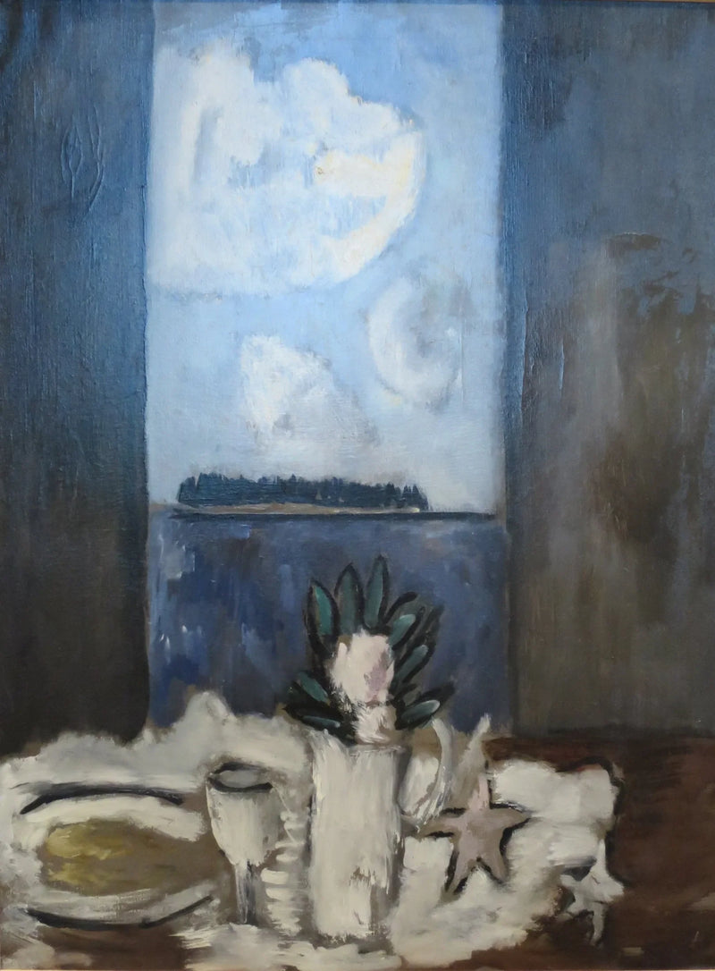 Fleur et étoile à la fenêtre - Marsden Hartley