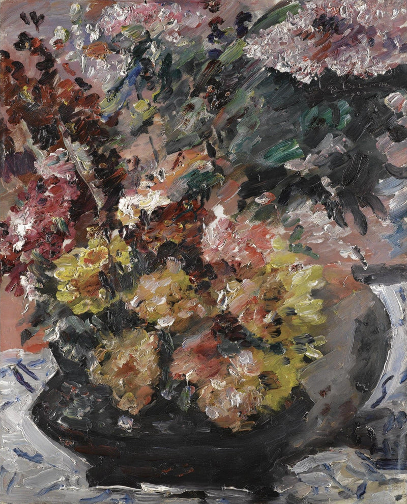 Fiori in un secchio di bronzo - Lovis Corinth