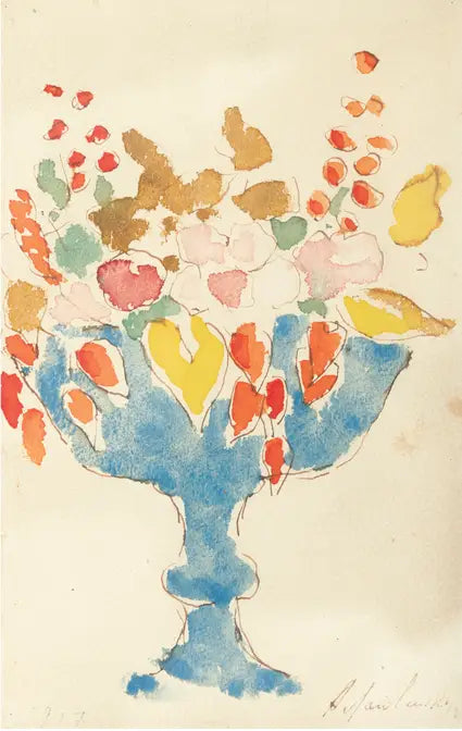 Fiori in un vaso blu - Alexej von Jawlensky