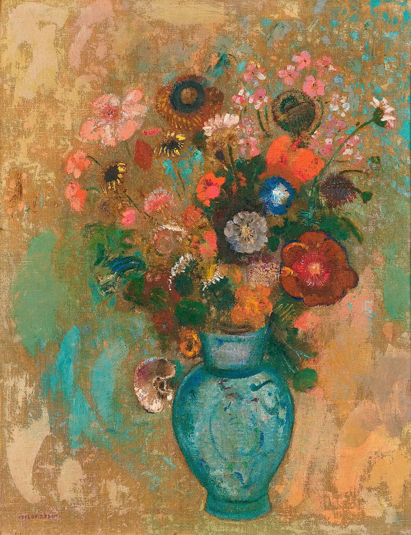 Fiori in un vaso blu - Odilon Redon