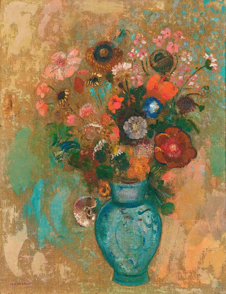 Fiori in un vaso blu - Odilon Redon