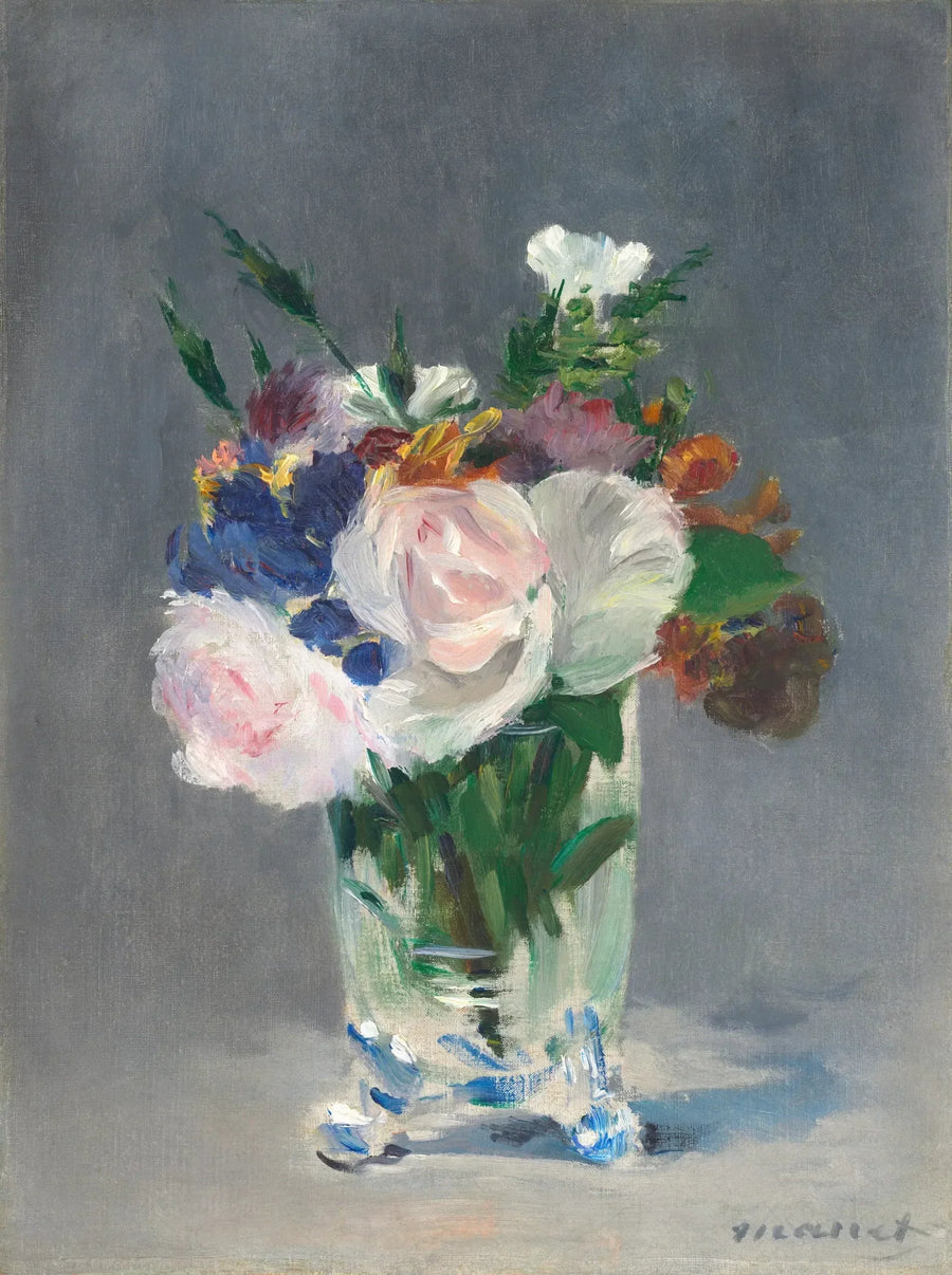 Fiori in un vaso di cristallo - Édouard Manet