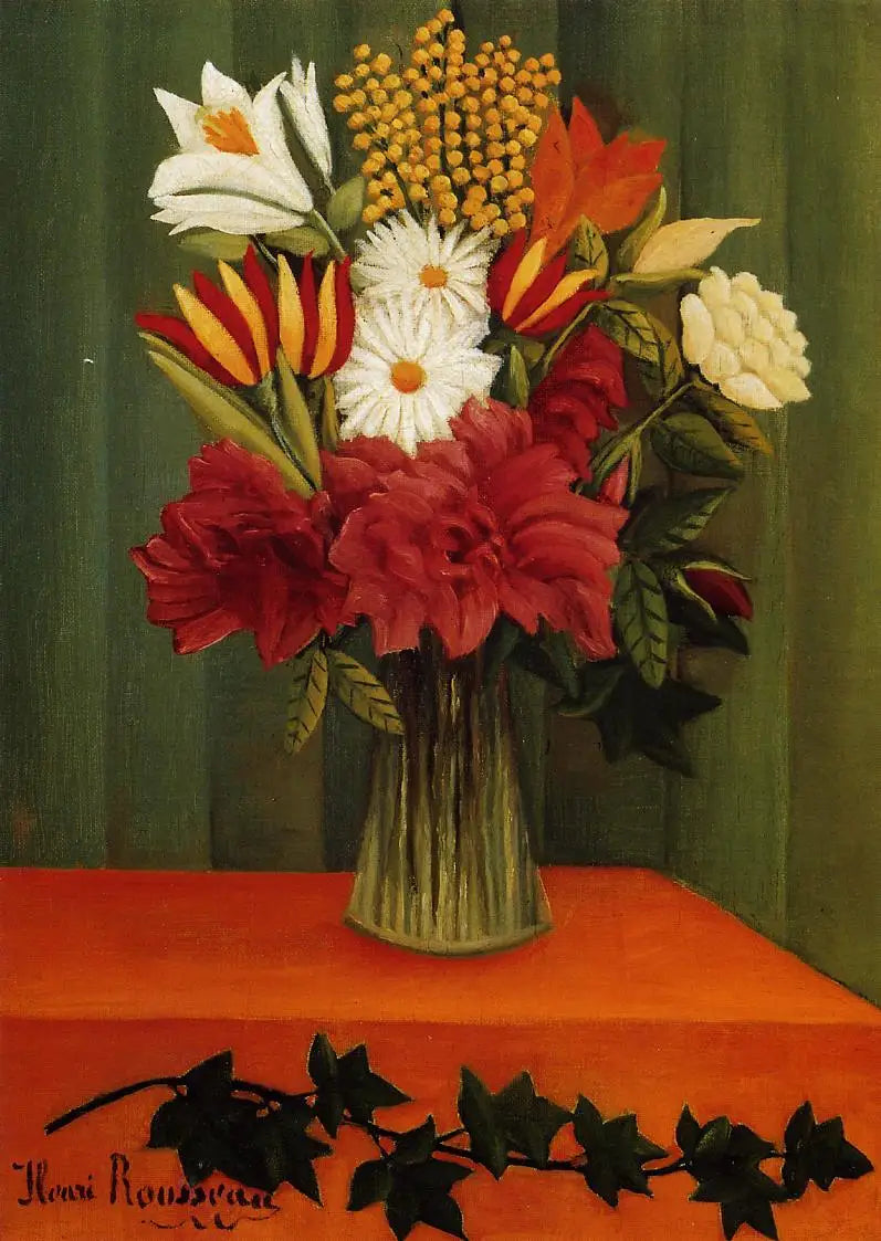 Fiori in un vaso - Henri Rousseau