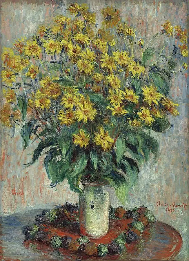 Fiori di topinambur - Claude Monet