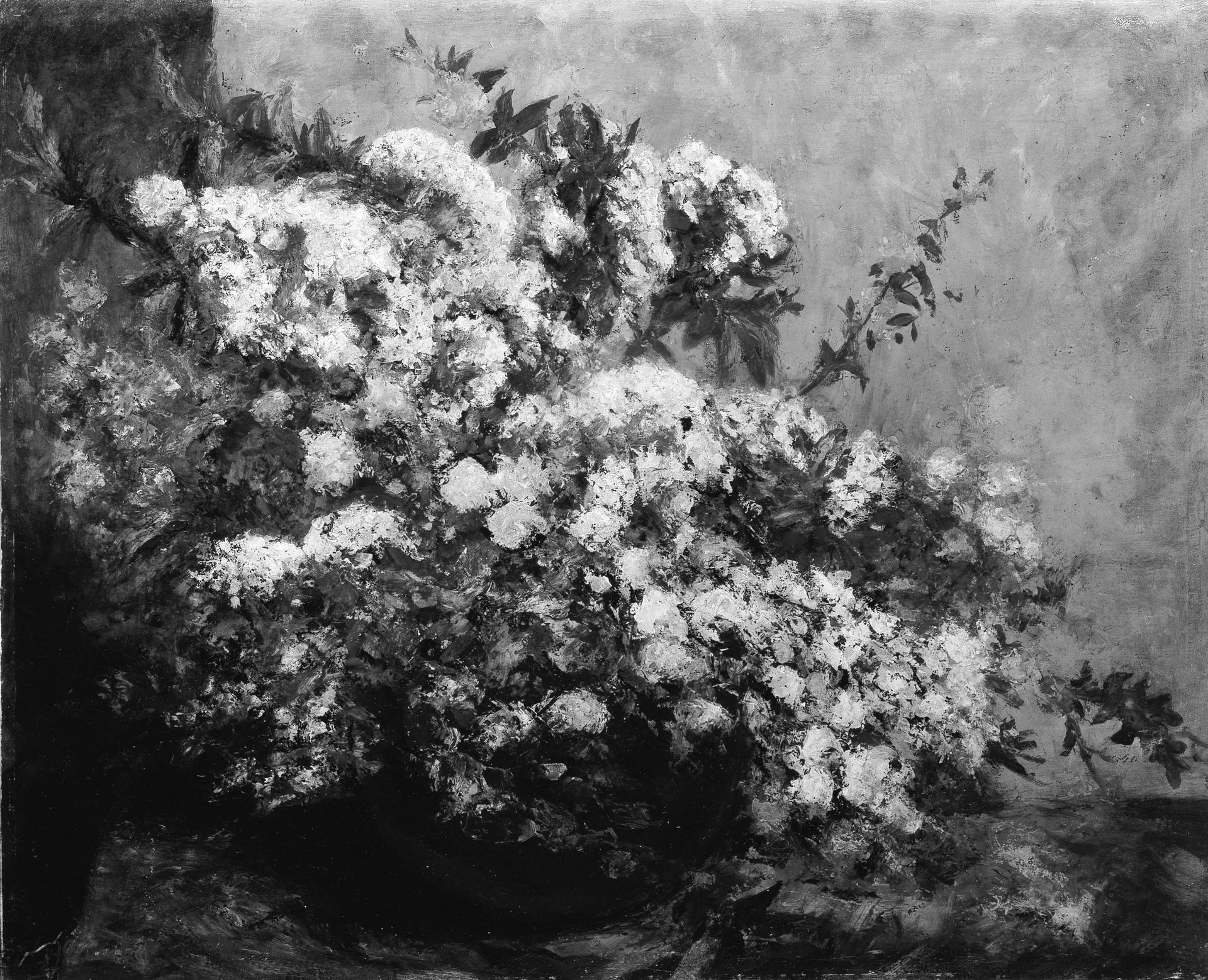 Fleurs de printemps - Gustave Courbet