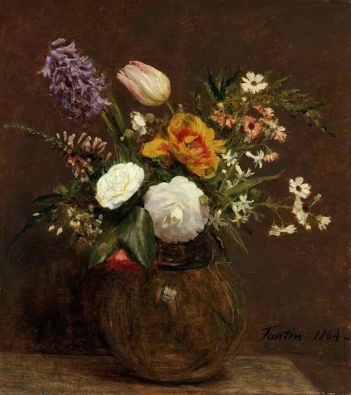 Fiori : Tulipani, Camellie e Glicini - Henri Fantin-Latour