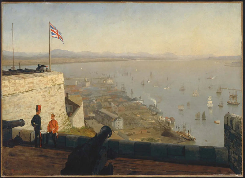Fiume Saint-Laurent, dalla Citadelle, Québec - Albert Bierstadt