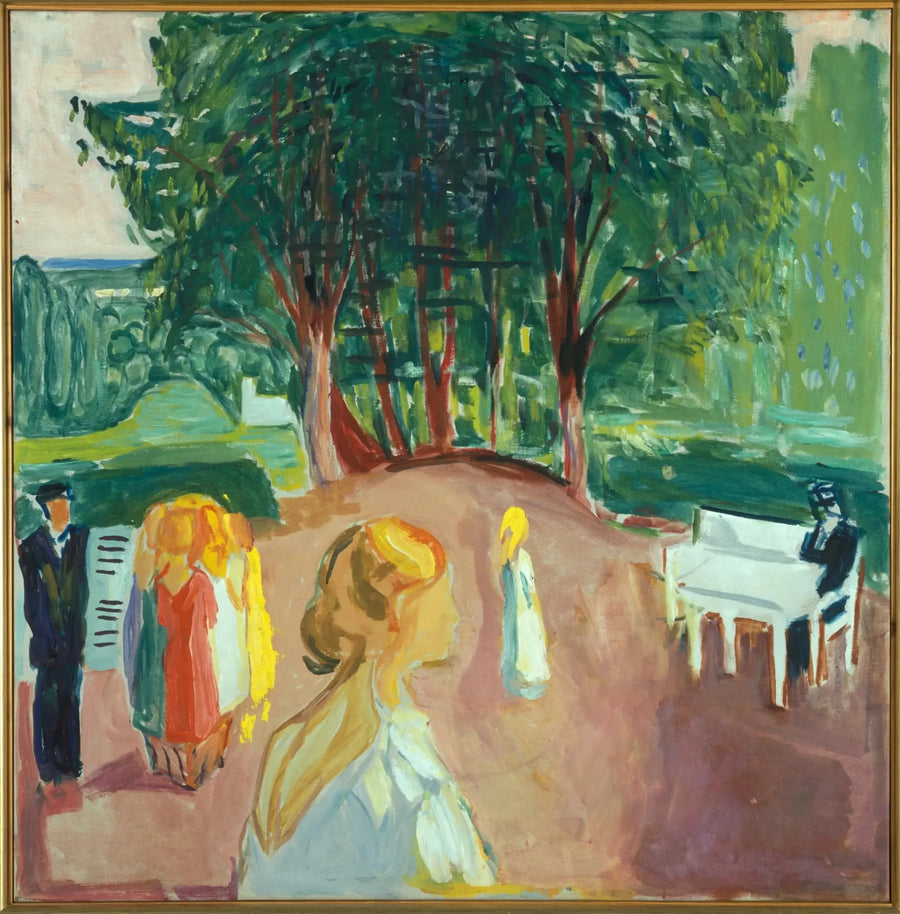 Flirt nel parco - Edvard Munch