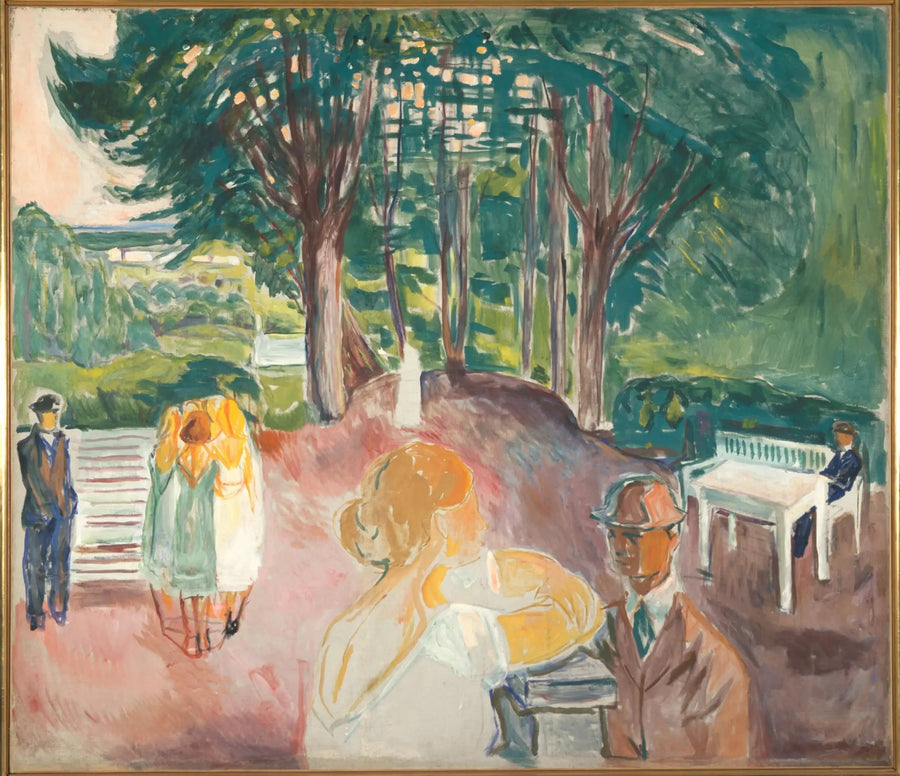 Flirt nel parco - Edvard Munch
