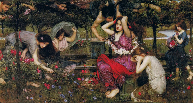 Flora e i zefiri - John William Waterhouse