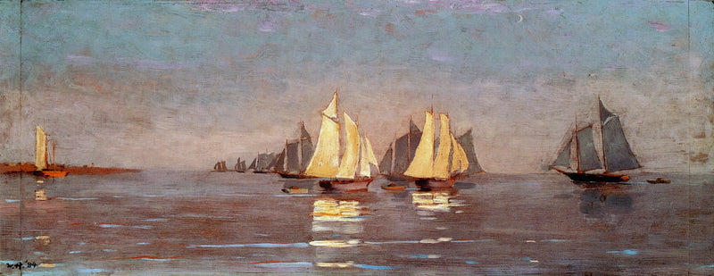 Flotte de maquereaux de Gloucester à l'aube - Winslow Homer