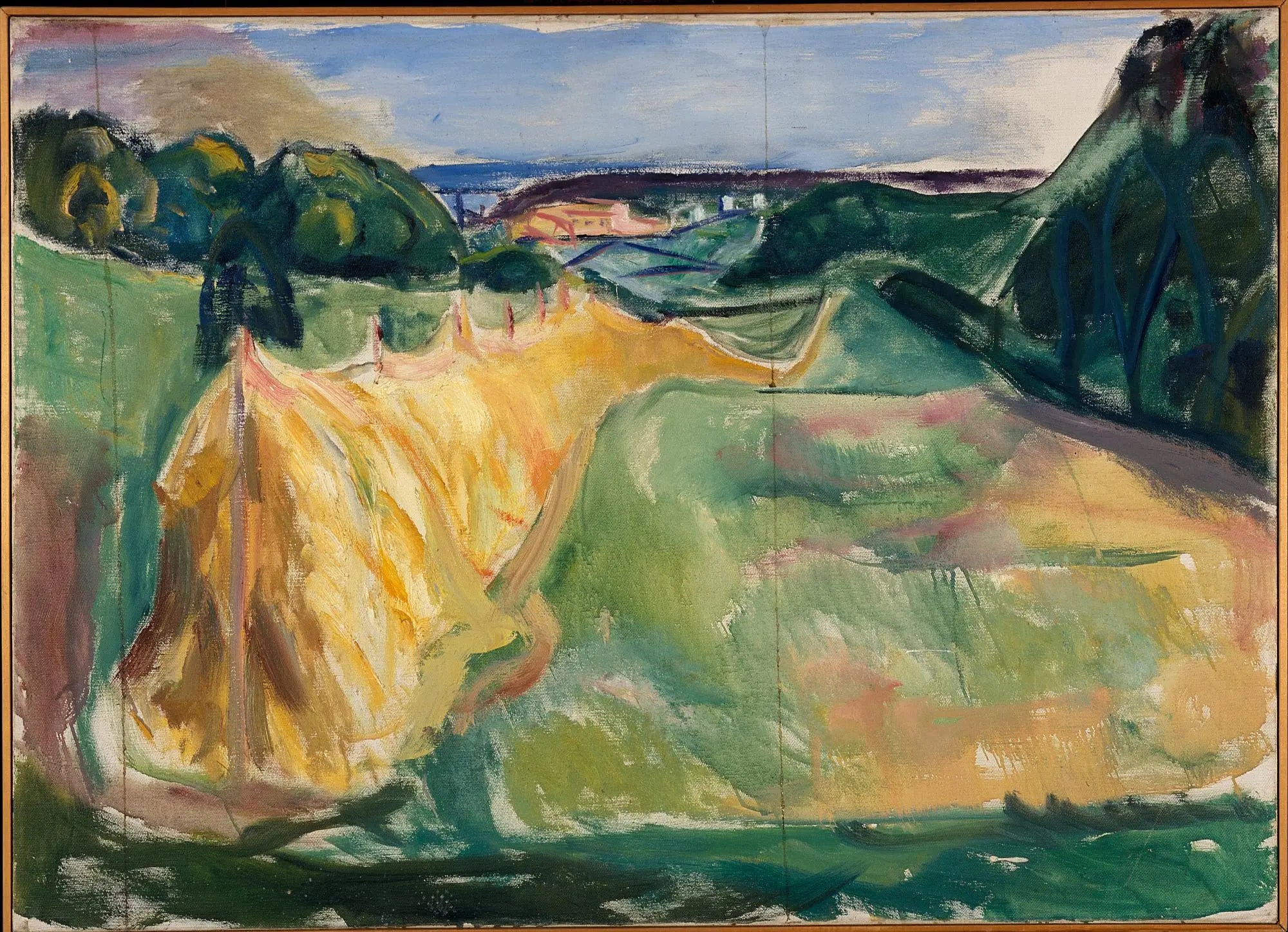 Reproduction du tableau « Foin séchant - Edvard Munch » par Alpha Reproduction en peinture à l’huile
