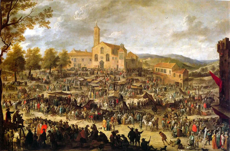 Fiera di Santa Maria dell'Impruneta a Firenze. - David Teniers il Giovane
