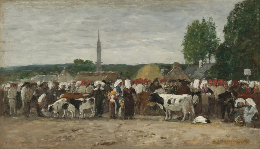 Fiera in Bretagna - Eugène Boudin