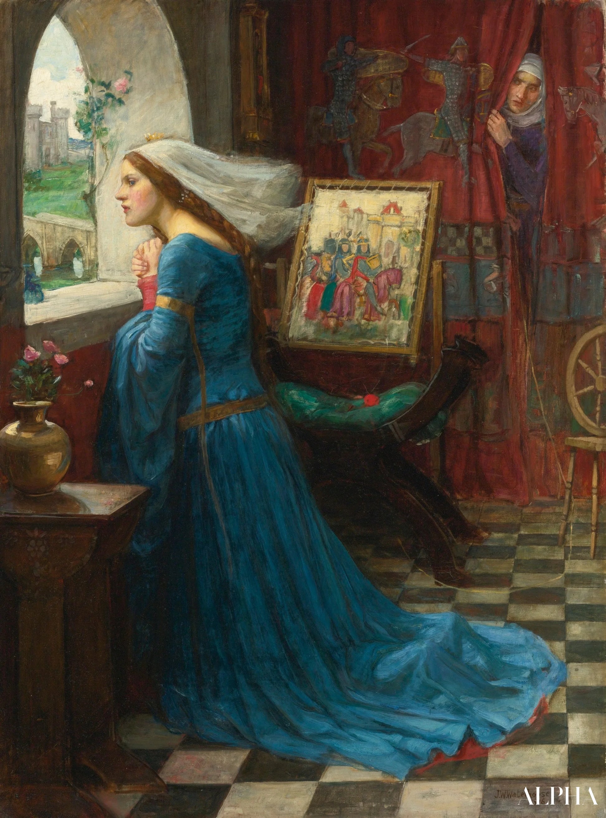 Fiera Rosamund - John William Waterhouse Riproduzioni di dipinti a olio