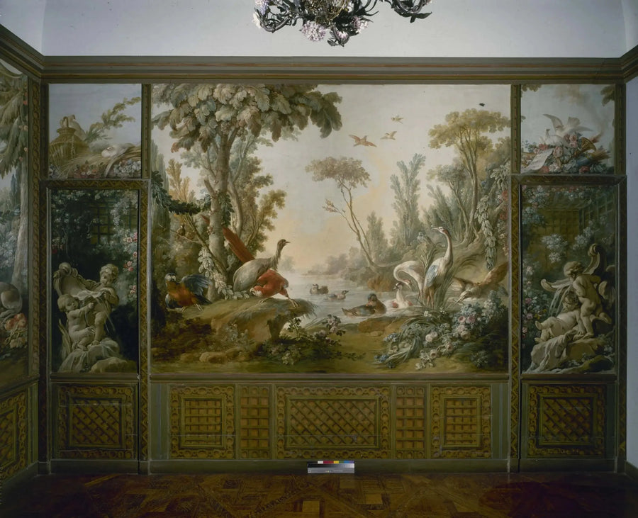 Fontana con due amori, uno dei quali è sdraiato - François Boucher