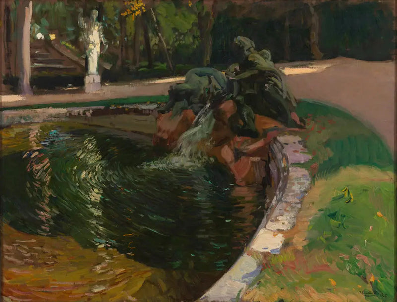 Fontana nella foresta, La Granja - Joaquín Sorolla