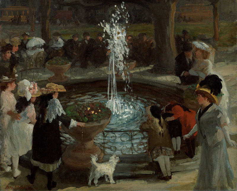 Fontana palpitante, Madison Square - John Sloan