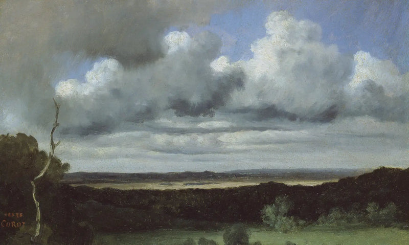Fontainebleau – Tempesta sulle pianure - Jean-Baptiste Camille Corot